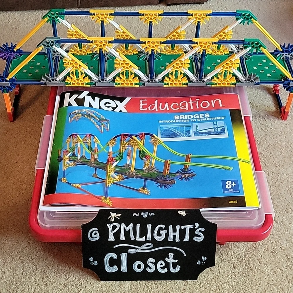 K'NEX Education Introduction to Bridges Set With Plastic Case